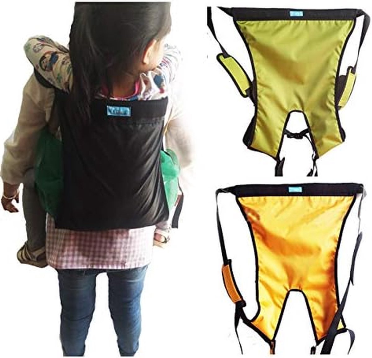 Kinderdrager - Wandelrugzak lift - Veilige overdracht - Bed-rolstoel transfer - 5+ jaar - Groen