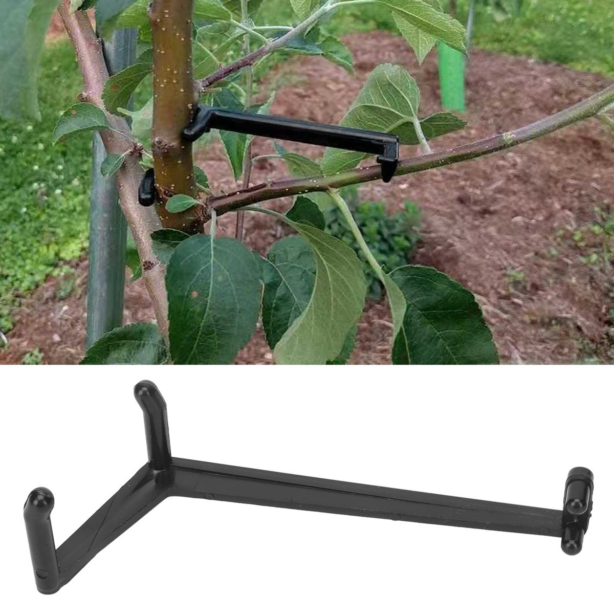 SnelShoppen - 20 Stuks Fruitboomtak-ledemaatspreider, Drukbestendig Kunststof, Sterk Spreidende Kruishoeken Takken, Ideaal voor Tuinieren en Fruitbome
