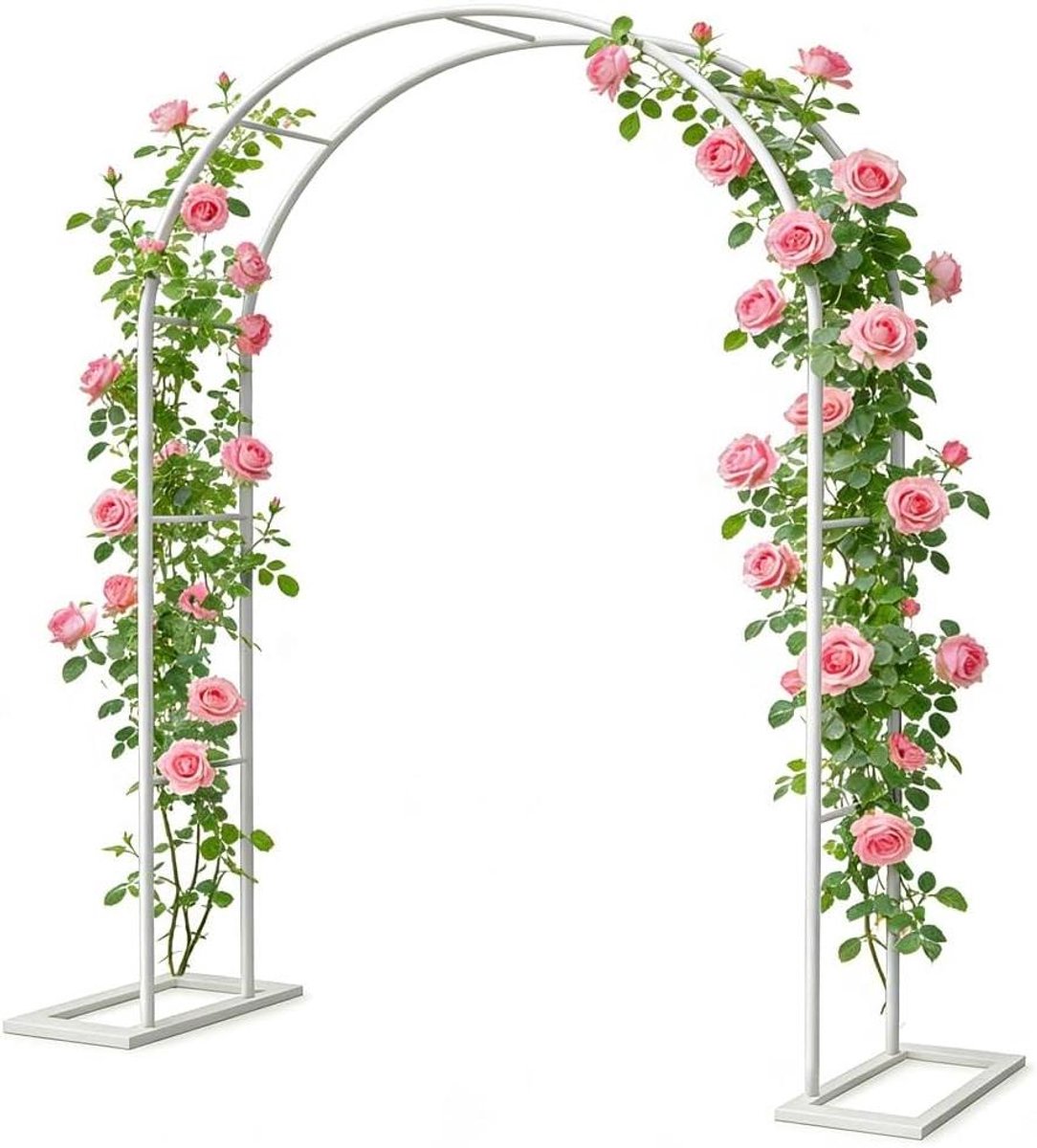 Rozenboog Metaal - Tuinboog Klimrek - Planten Ondersteunen - Weerbestendige IJzeren Structuur - 350 x 220 cm - Zwart