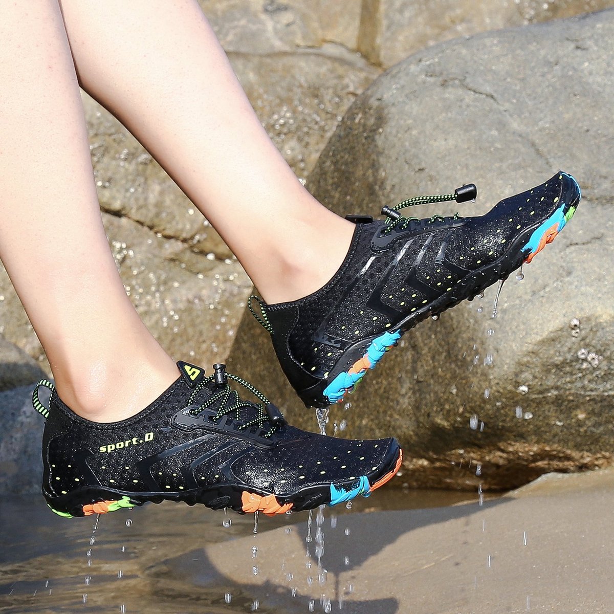 SnelShoppen - Tmaza Zwemschoenen voor Heren en Dames - Slipvast, Aquaschoenen, Strandschoenen, Surfschoenen, Ideaal voor Strand en Zwemmen, Maat 40-45