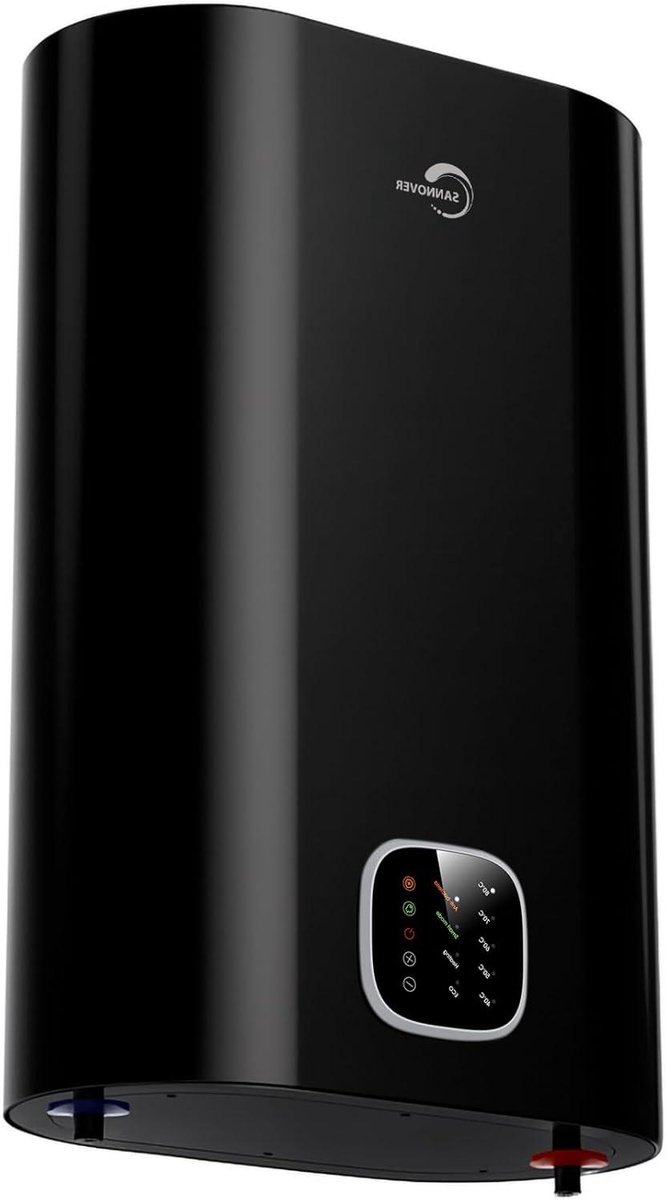 Elektrische Waterverwarmer - Platte Boiler - Warm Water Leveren - Ruimtebesparend Design - 50 Liter - Zwart