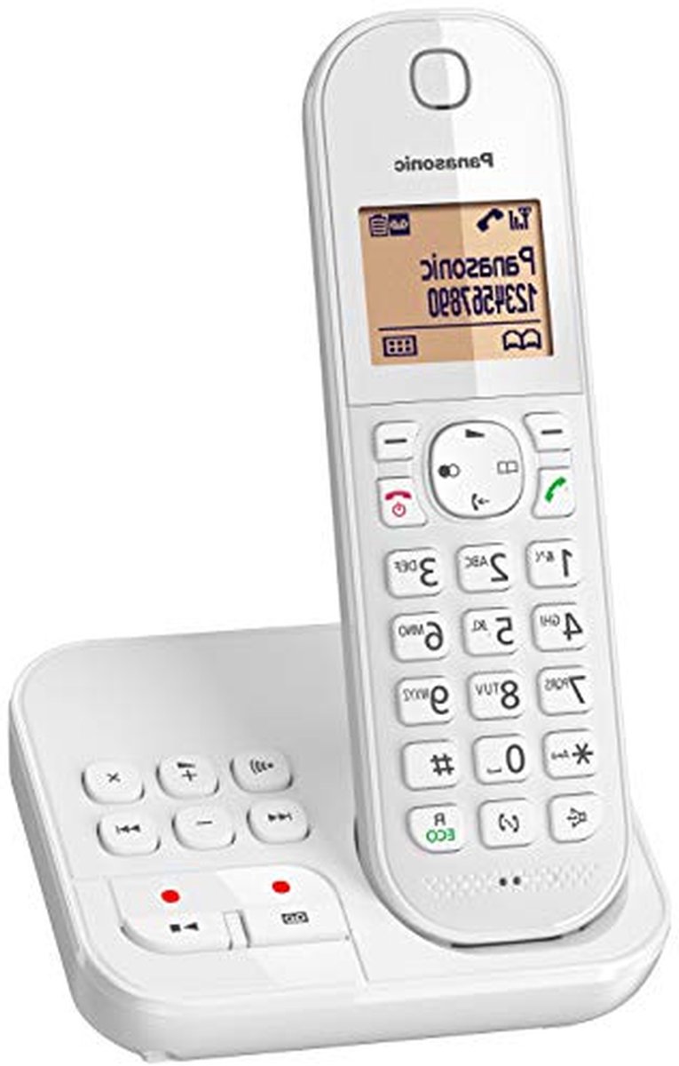 Draadloos Telefoonapparaat - Vaste Telefoon Basis Telefoon - Thuis Bellen - Ongewenste Oproepen Blokkeren - 16 inch display - Wit
