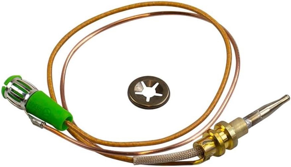 Thermoelement Gasfornuis - Vlamdeler - Veilig Koken - Roestvrij Staal - 250 mm - Zilver
