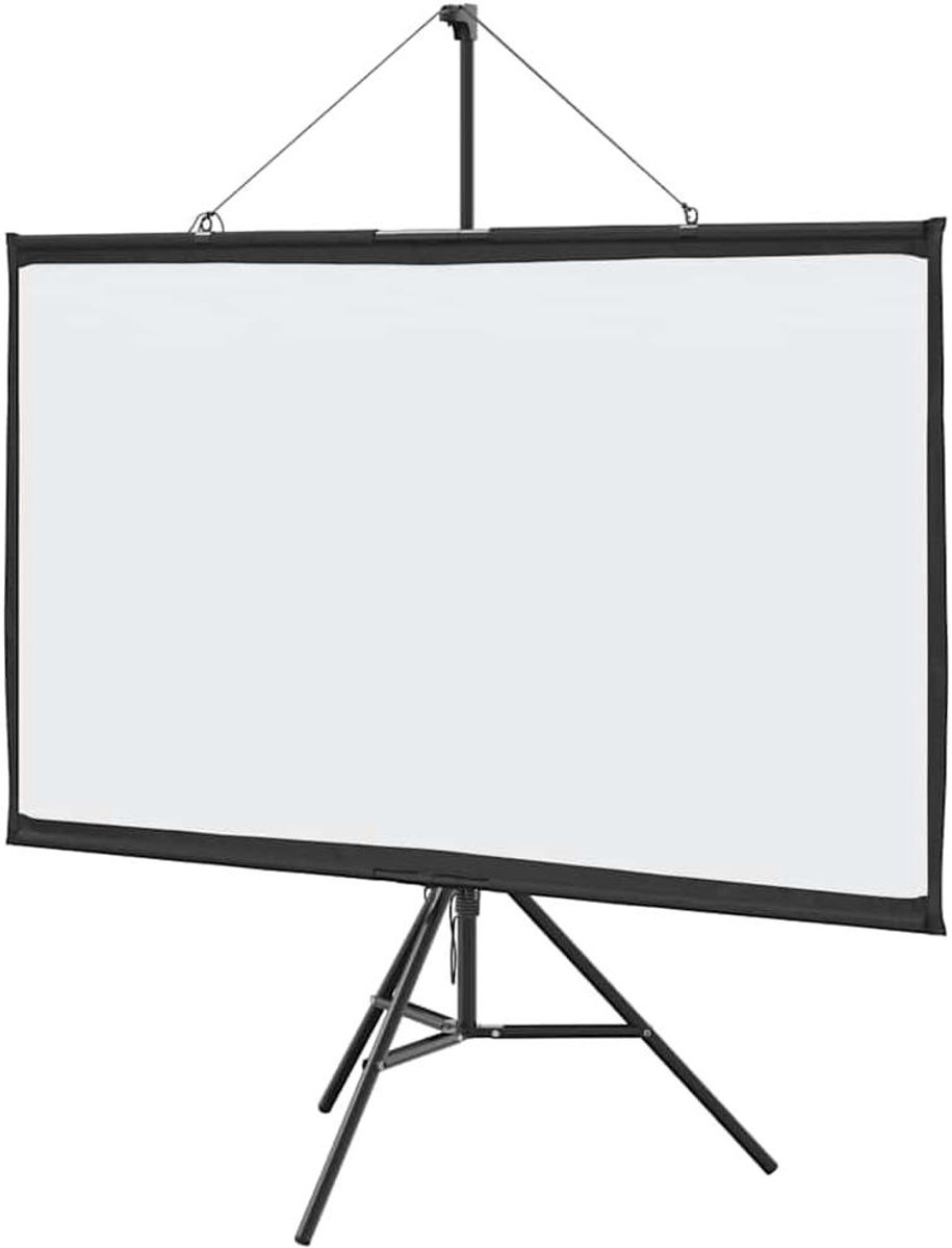 Projectiescherm met Statief - Beamer Scherm - Thuisbioscoop Presentaties - Mat Scherm Vermindert Reflecties - 72 inch 16:9 - Mat Wit