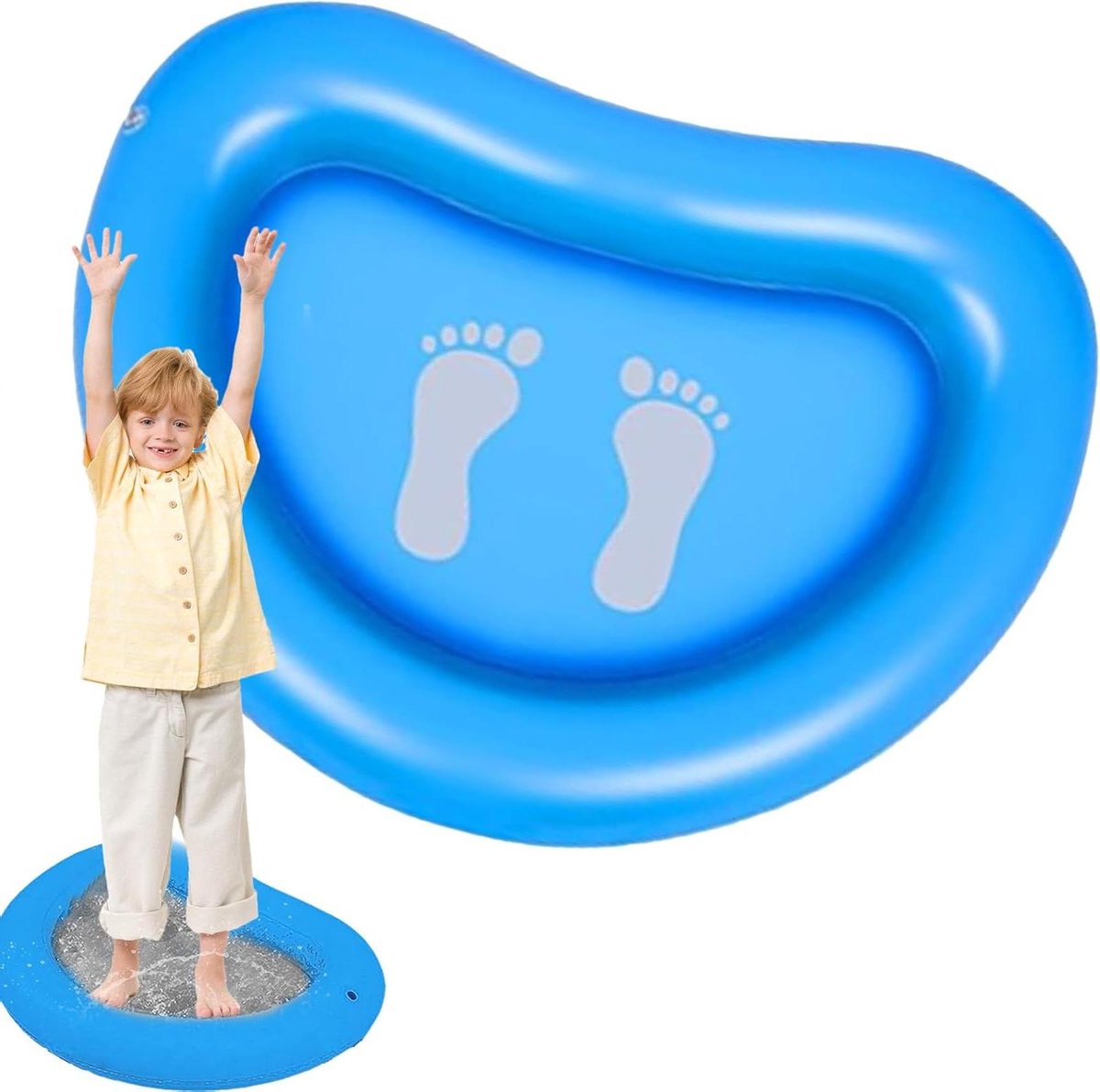 Opblaasbaar Voetenbad - Draagbaar Bidet - Buitenactiviteiten - Waterdicht Ontwerp - 93 x 73 cm - Blauw