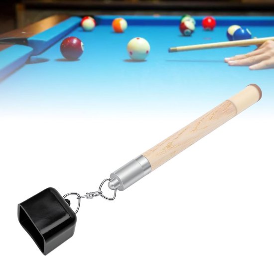Poolkeu Krijthouder - Biljartkrijt Houder - Biljart Spelen - 2-in-1 Gereedschap - 19 x 3 x 3 cm - Houtkleur — afbeelding 4