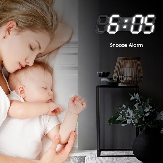 LED Wandklok - Sfeerlamp Wake-up - Ontspanning Slaapkamer - Zonsondergang Simulatie - 14 x 3.81 cm - Kleurrijk — afbeelding 3