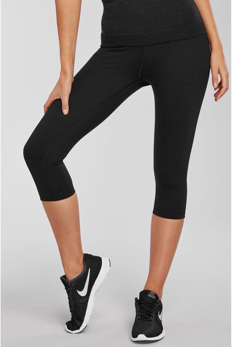 Next - Dames - Vormgevende caprilegging met buikcorrectie en hoge taille - Petite - Zwart