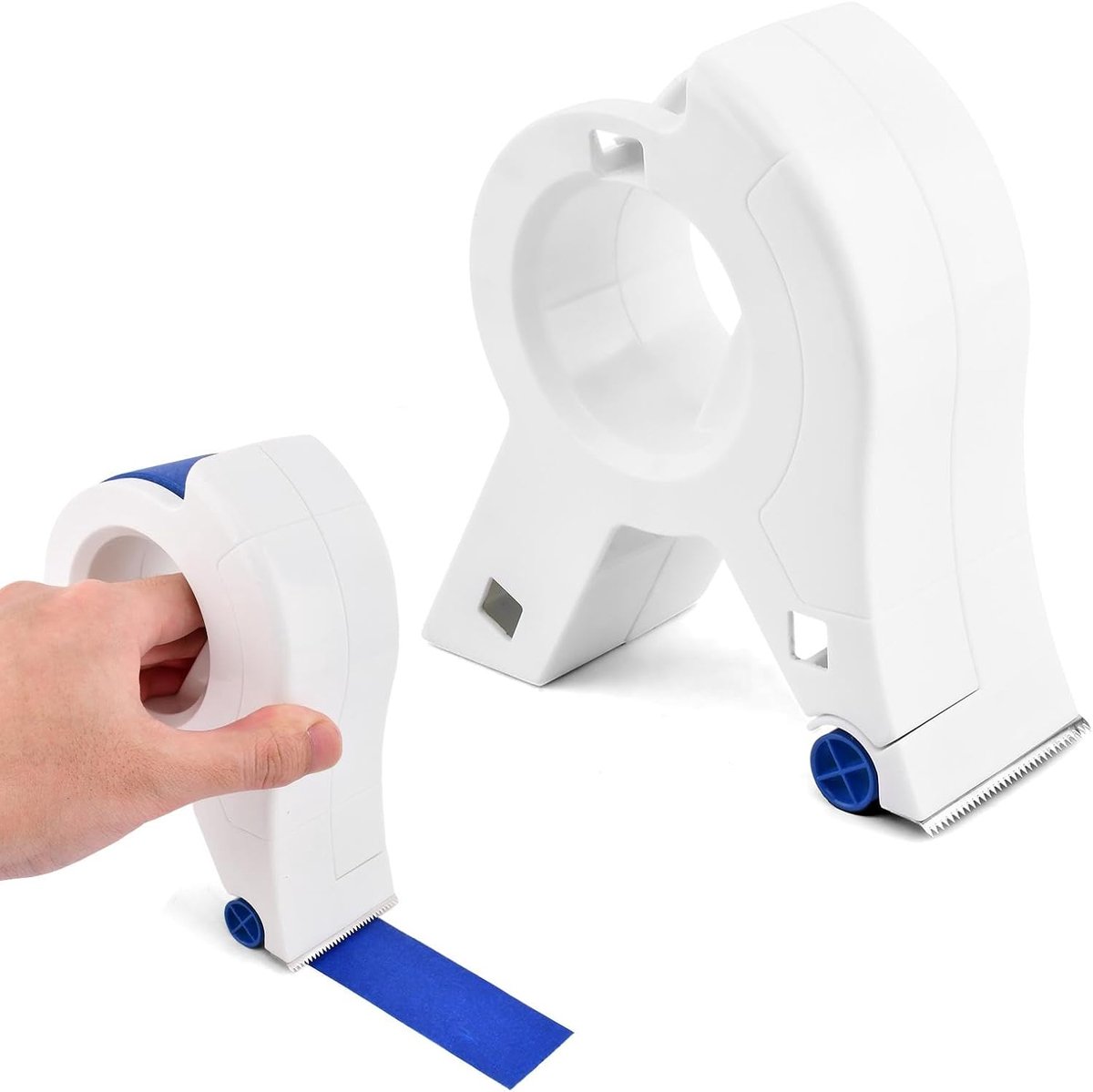 Draagbare Afplaktape Applicator voor Precisiewerk - Met Ronde Handgreep voor Stevige Grip - Compact en Tijdbesparend - Wit