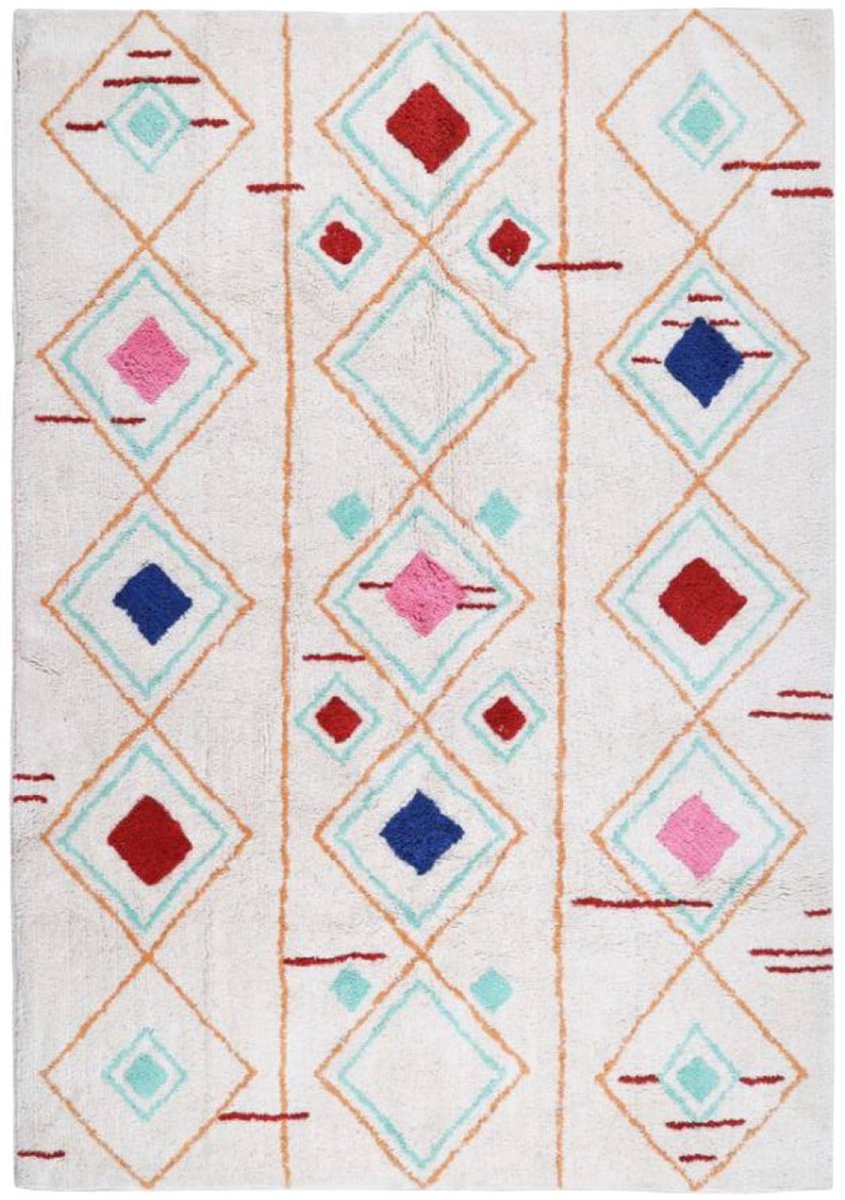 sweeek - Berbers meerkleurig vloerkleed voor binnen geometrisch 120 x 170cm - tova