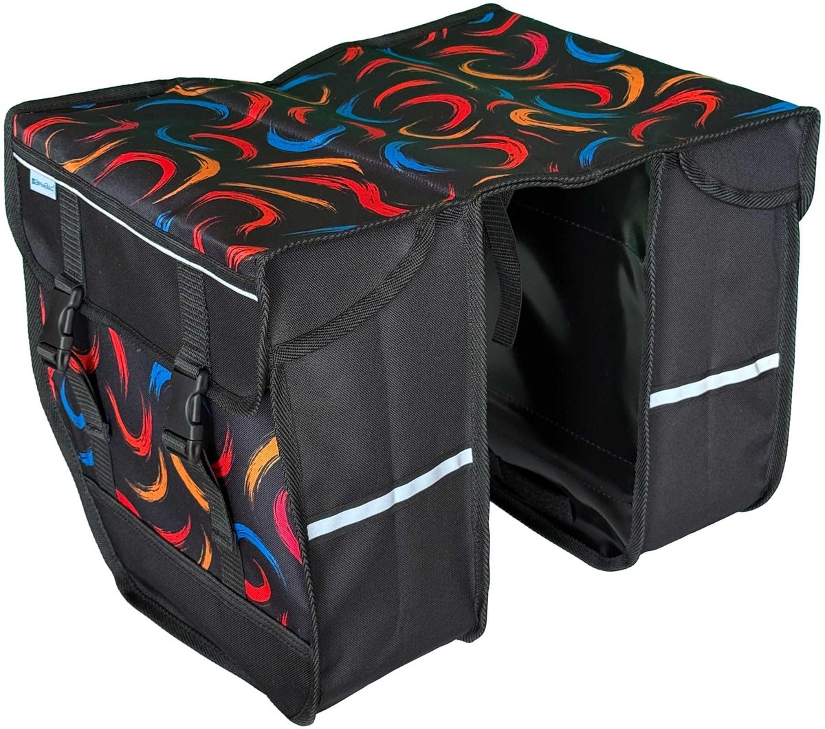 SnelShoppen - BikyBag Model M Dubbele Fietstas 28L Waterbestendig met Hielruiming Ontwerp - Ideaal voor Fietsvakanties, Stadsritten en Meer