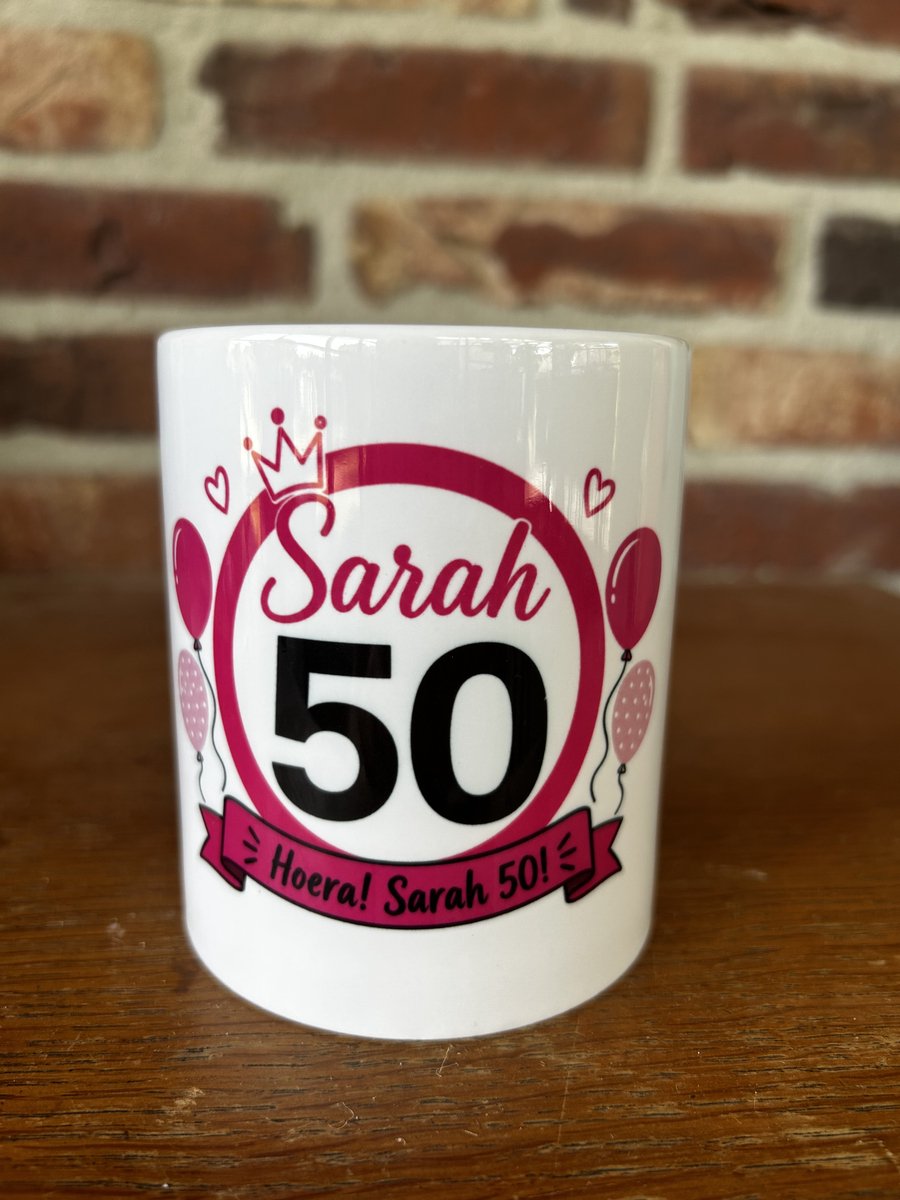 Creaties van hier - mok sarah - 50 - keramiek