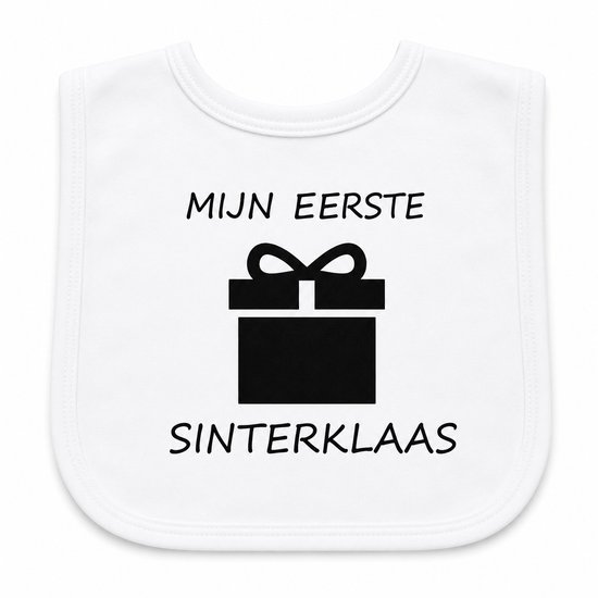Baby slabbetje cadeau tekst mijn eerste sinterklaas zwangerschap bekendmaking aankondiging voor de liefste aanstaande geboorte gaat worden jullie worden zwangerschapsaankondiging van Oldelf. — afbeelding 2