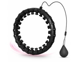 ZoeZo Fitness Hoelahoep XXL - Met Gewicht - tot 1,5KG - Omtrek Verstelbaar van 65 cm tot 145 cm - Massage Hoepel - Weighted - Sport Hoepel voor Afvallen & Buikspieren - Voor Volwassenen