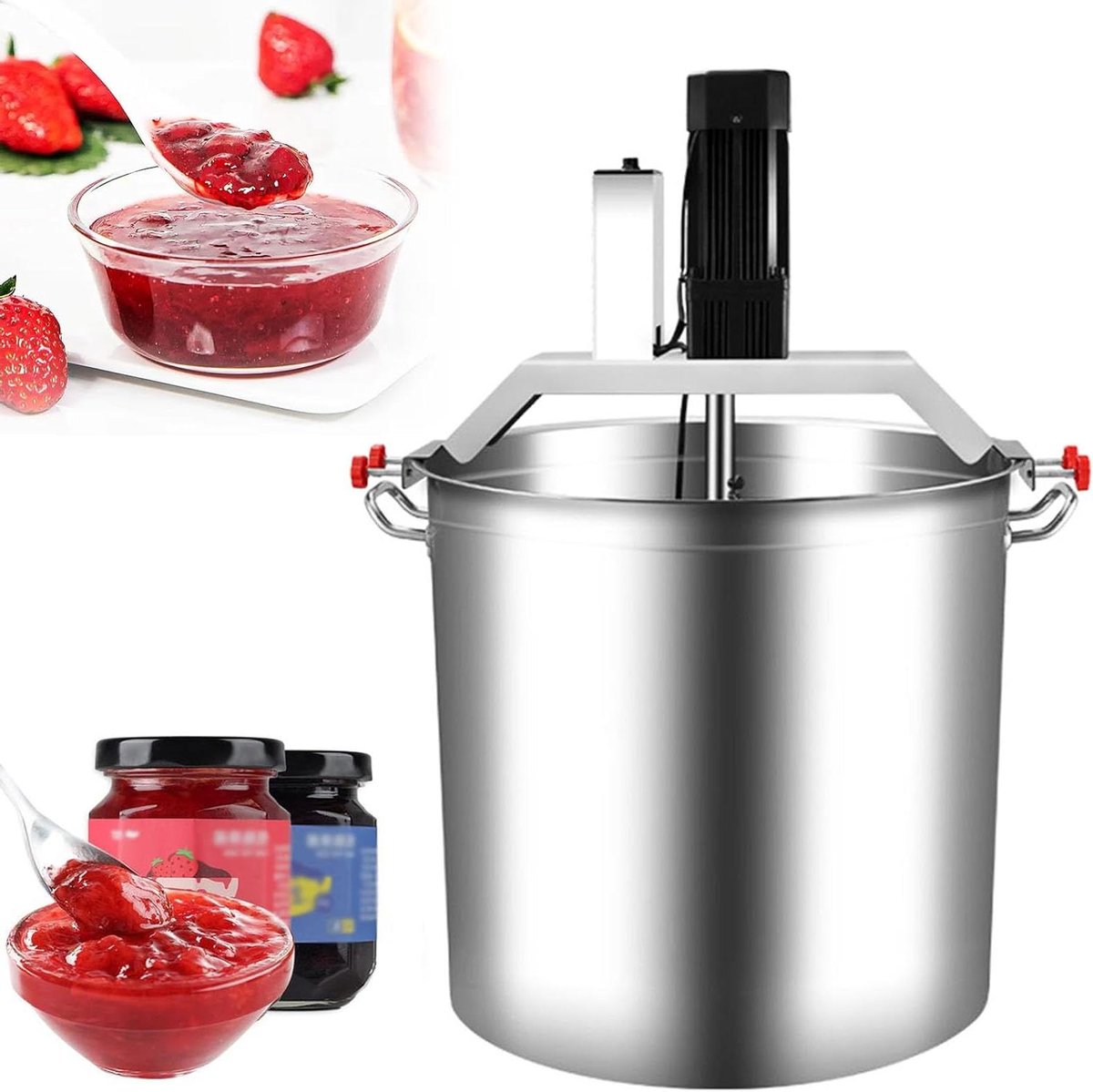 Keukenmixer - Automatische mixer - Sausen Maken - Instelbare Snelheid - 40L Capaciteit - Zilver
