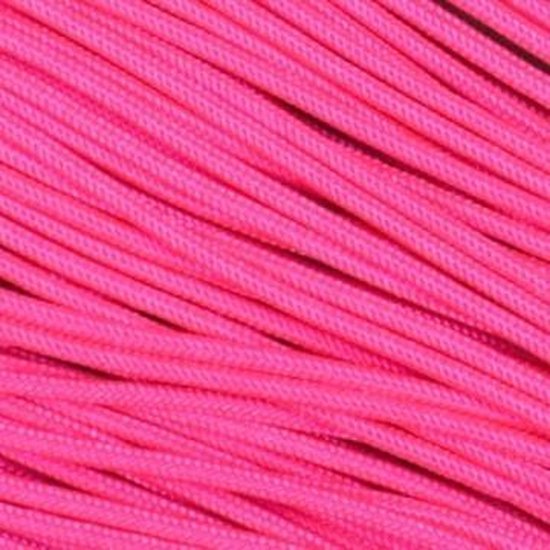 Rol 100 meter - Glossy Hot Pink Paracord 550 - #13