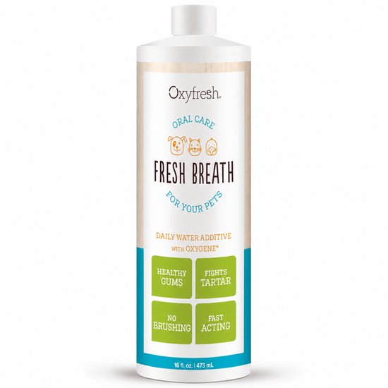 OxyFresh Pet Mondwater Hond en Kat. Helpt tegen tandsteen, plak en vieze ademgeurtjes