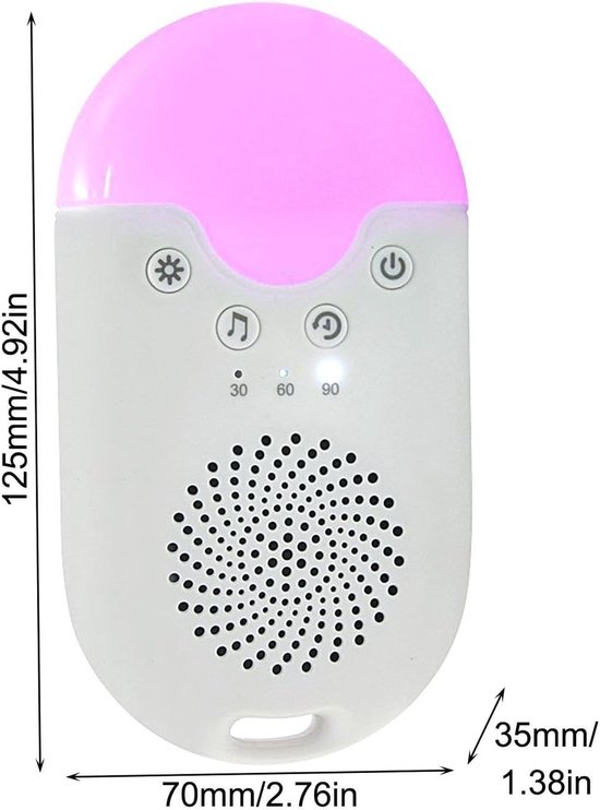 Slaap Geluidsapparaat - Witte Ruis Machine - Rustige Slaap - Ingebouwde Timer - Compact Formaat - Wit — afbeelding 5