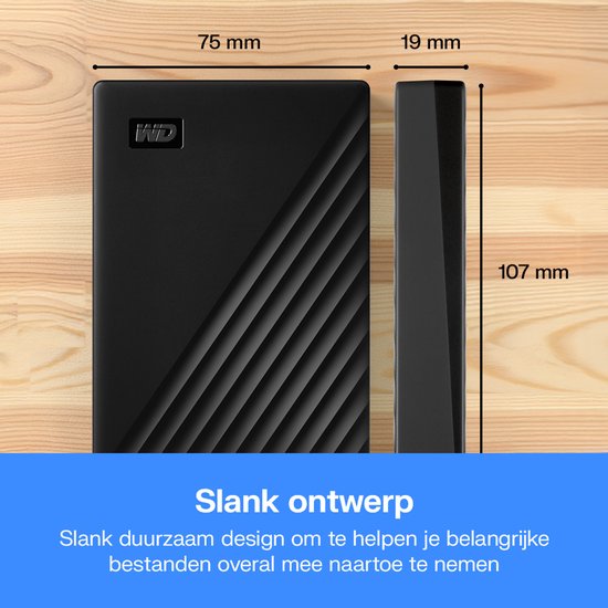 Western Digital My Passport - Externe harde schijf - 4 TB Zwart van Merkloos — afbeelding 4