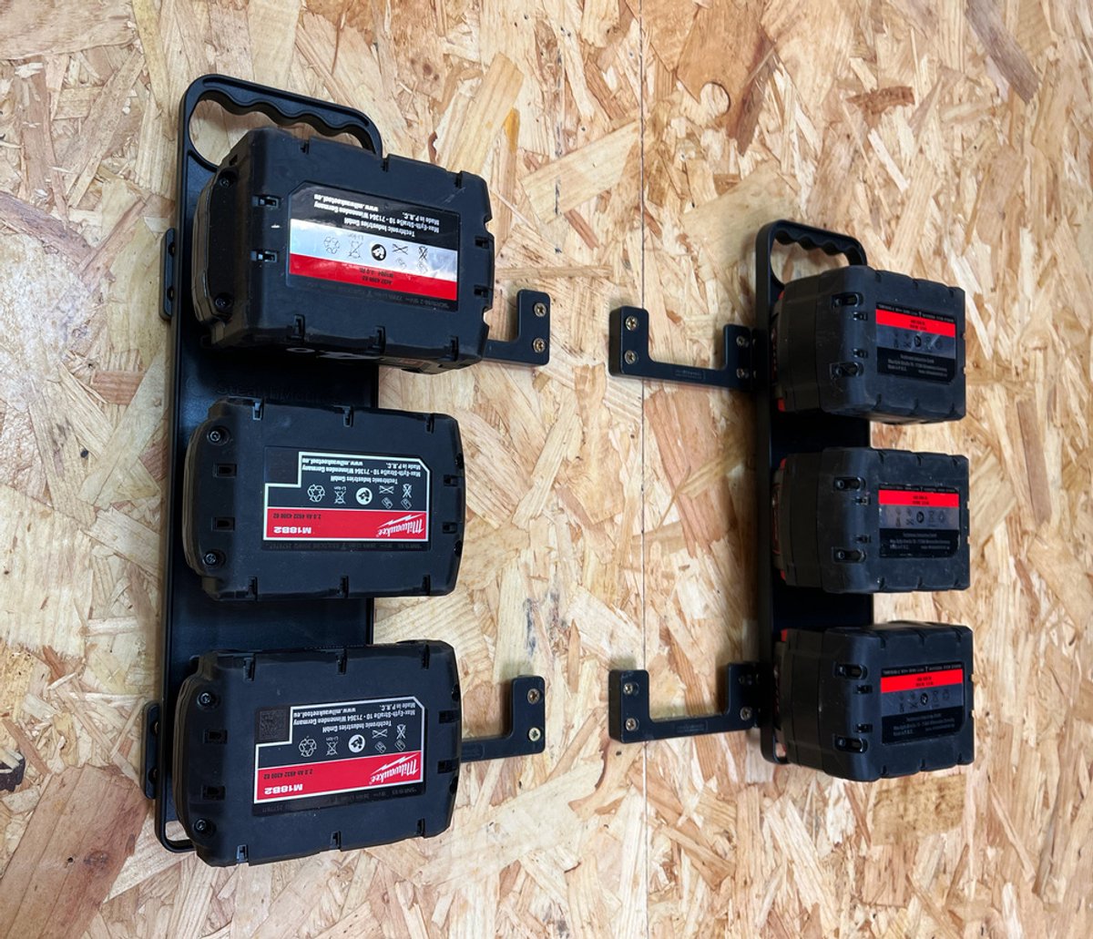 Stealthmounts - ophangbeugel Milwaukee - zwart - 6 delig