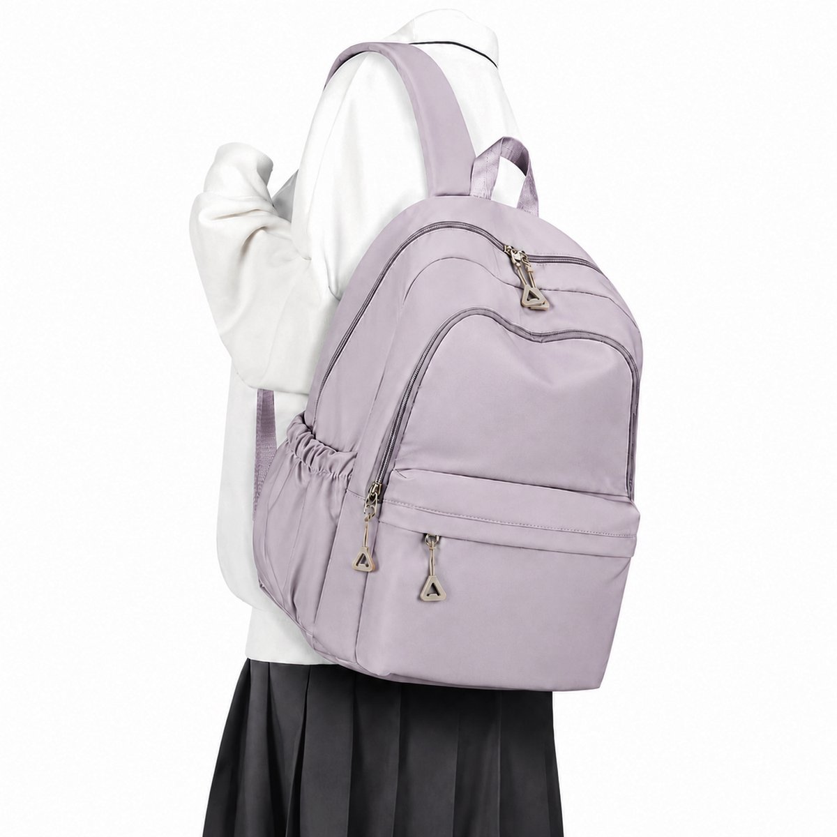 Rugzak - Schoolrugzak voor Tieners en Volwassenen - Waterdichte Laptoprugzak - 15.6 inch - Lichtgewicht en Stijlvol - Paars