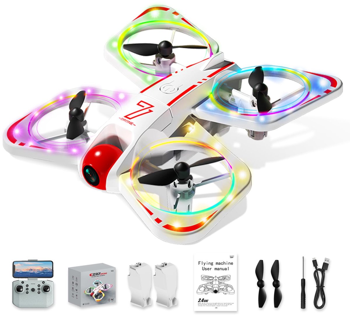 SnelShoppen - Mini Drone met Camera 720p, Opvouwbaar en Lichtgewicht, Ideaal voor Buiten en Binnen, Geschikt voor Kinderen en Volwassenen, Perfect voo