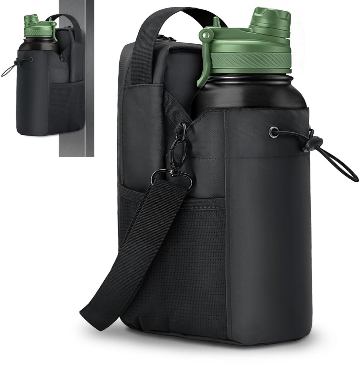 Dailygoods - Magnetische Gymtas met Flessenhouder - 1,5L Sporttas