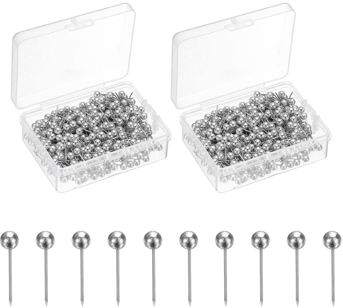 Dailygoods - 800 Stuks Punaises met Ronde Kop - Decoratieve Prikborden Accessoires voor Thuis en Kantoor