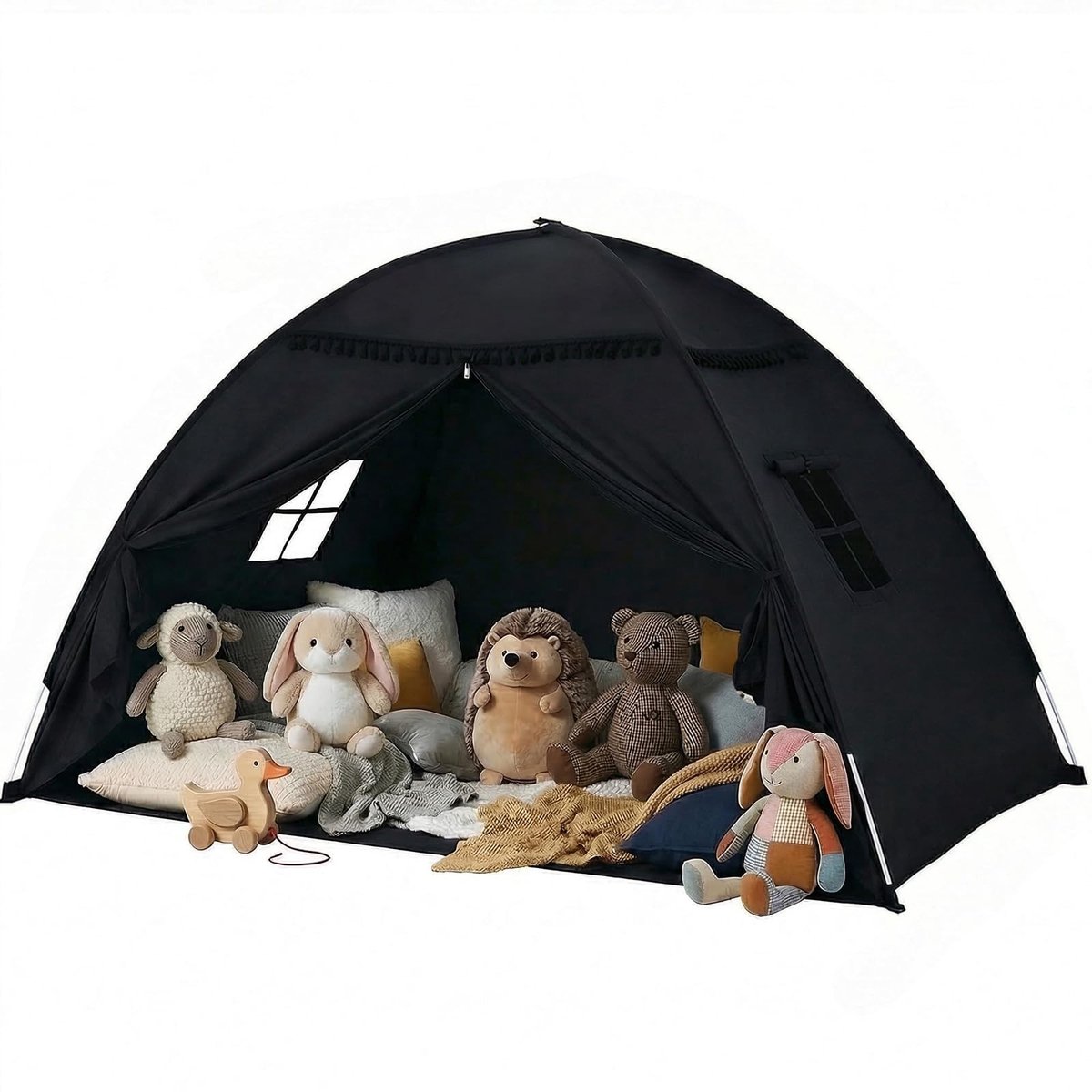 Dailygoods- Bedtent Draagbaar - Kinderkamer - Speelhuis - Opvouwbaar - Groot Formaat - Voor Meisjes/Jongens - Speeltent