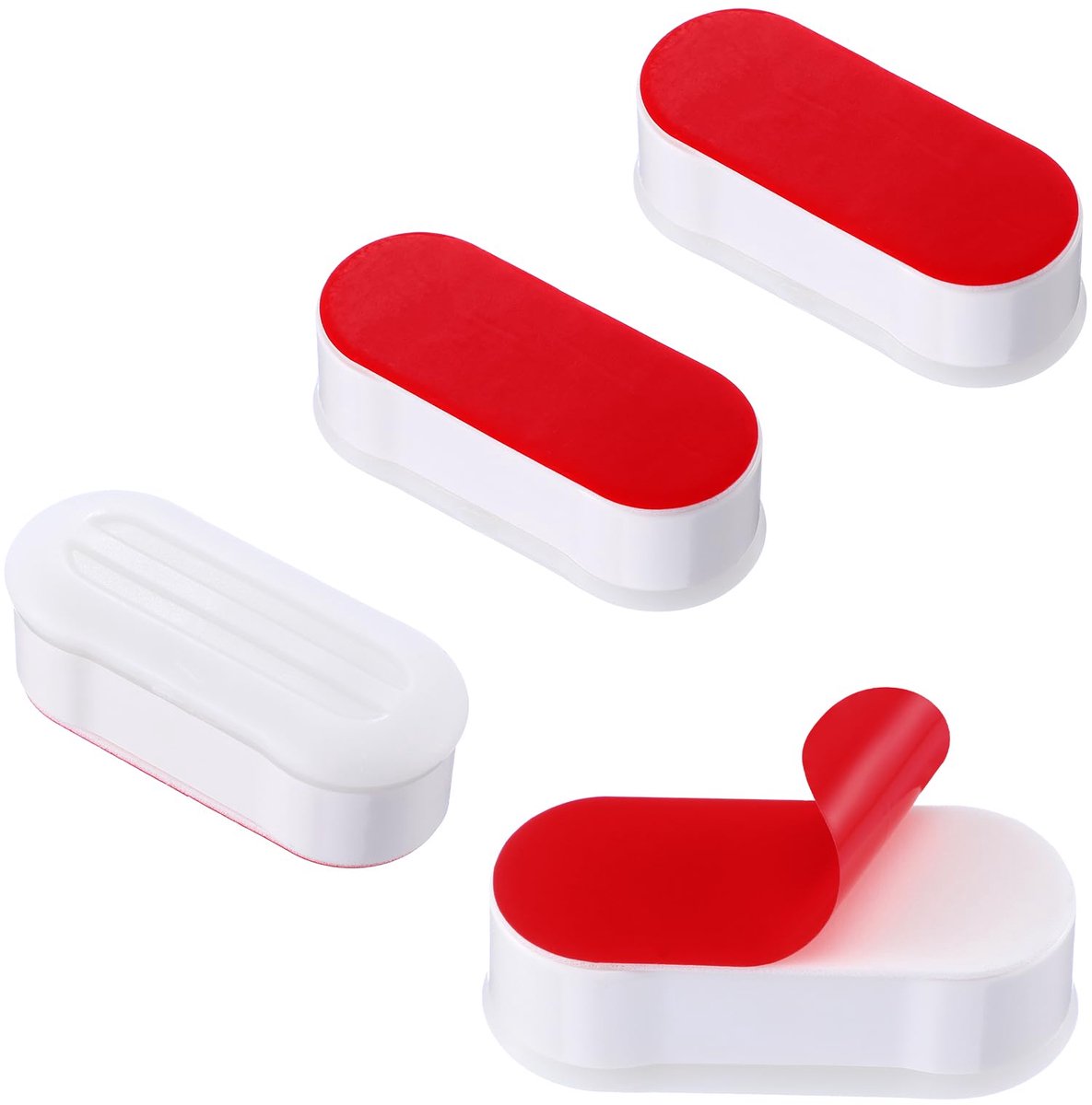 Dailygoods - Toilet Zitting Buffer Set - 4 Stuks Voor Stille en Hygiënische Toiletzitting
