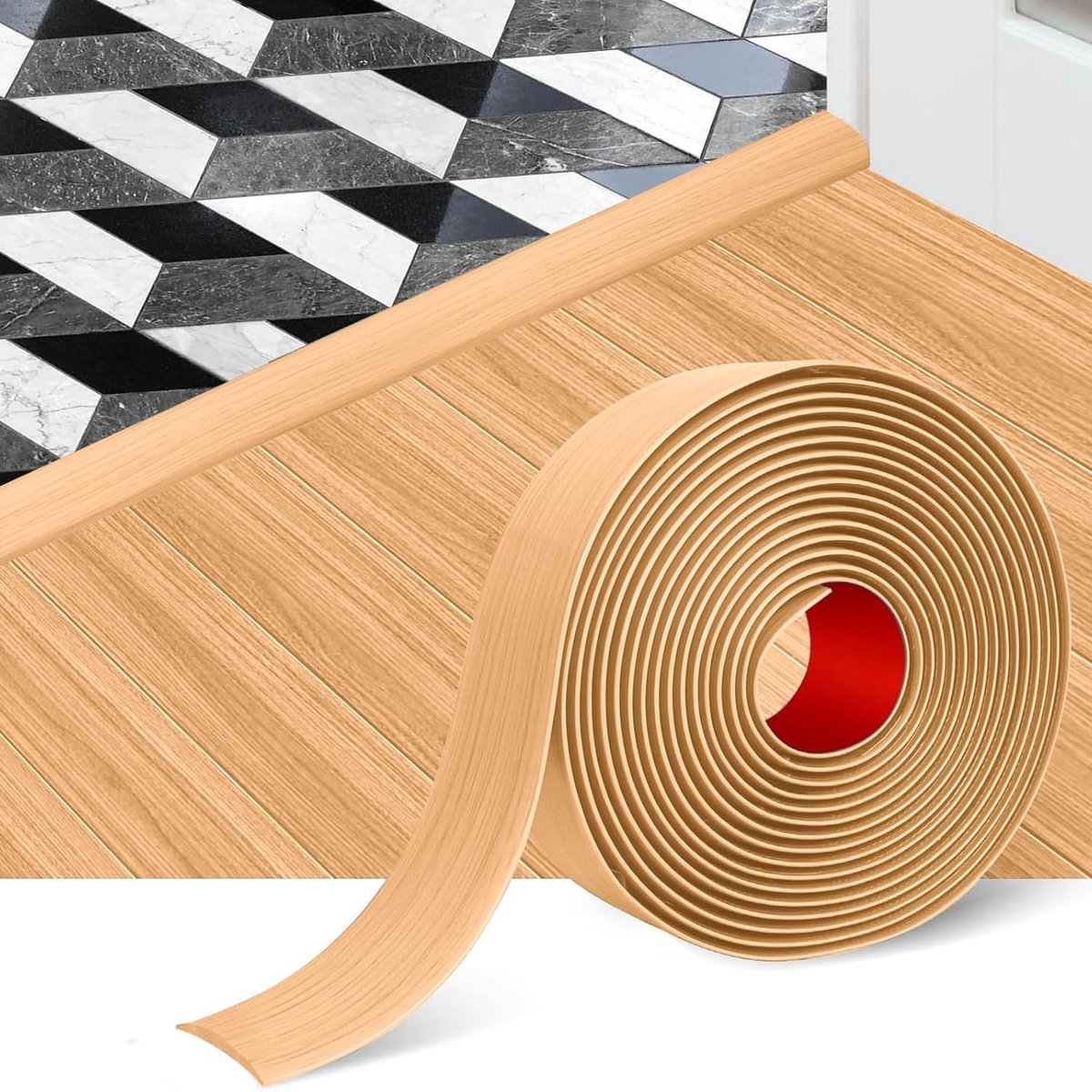 Dailygoods- Drempelstrip 5 cm - Zelfklevend - PVC Afdichting - Deurdrempelband - Voor Lami
