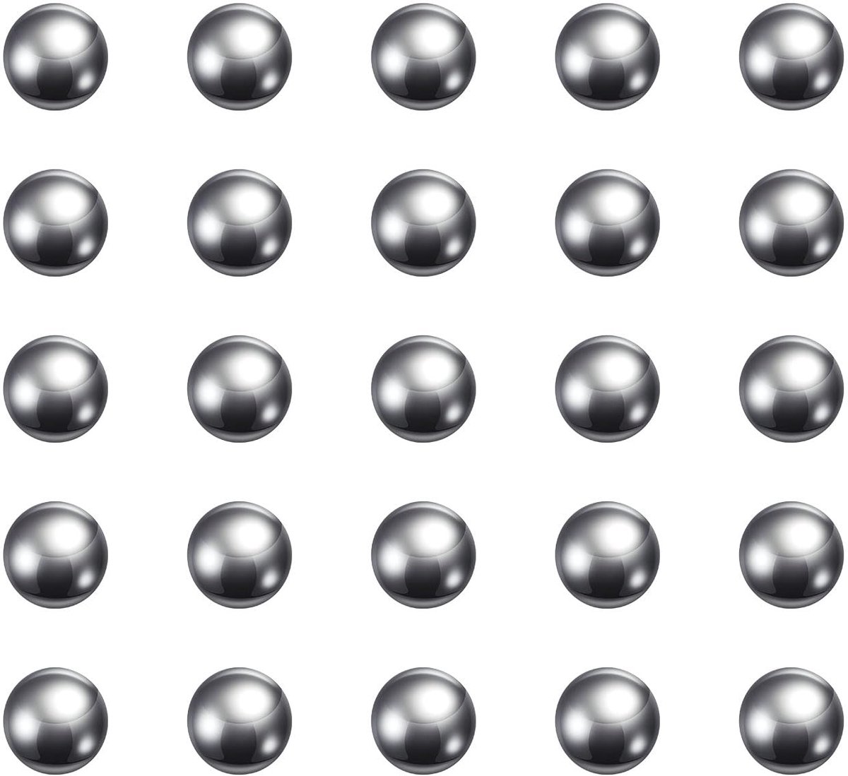 Dailygoods - 60 Stuks Precisieballen 3/16" Diameter van 440C