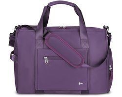 Hikr Reistas – Premium Weekendtas – Easyjet handbagage 45x36x20 tas – 31,5L – Waterdichte sporttas – Heren en Dames – Fitnesstas – Schoudertas – Duffel bag – Paars