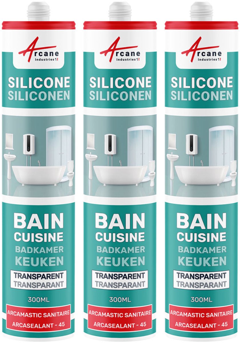 Voeg voor badkamer: Silicone douche, badkuip, wastafel - ARCASEALANT - 45