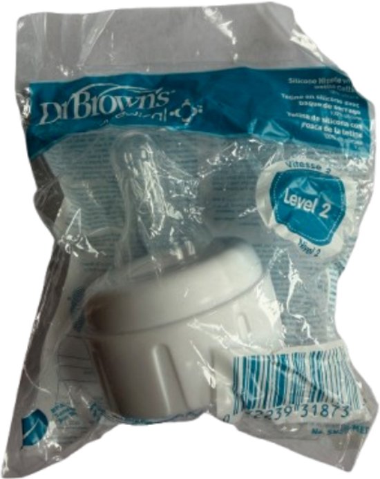 Dr. Brown's Medical silicone speen Level 2 voor smalle Options+ babyflessen van Dr. Brown's — afbeelding 2
