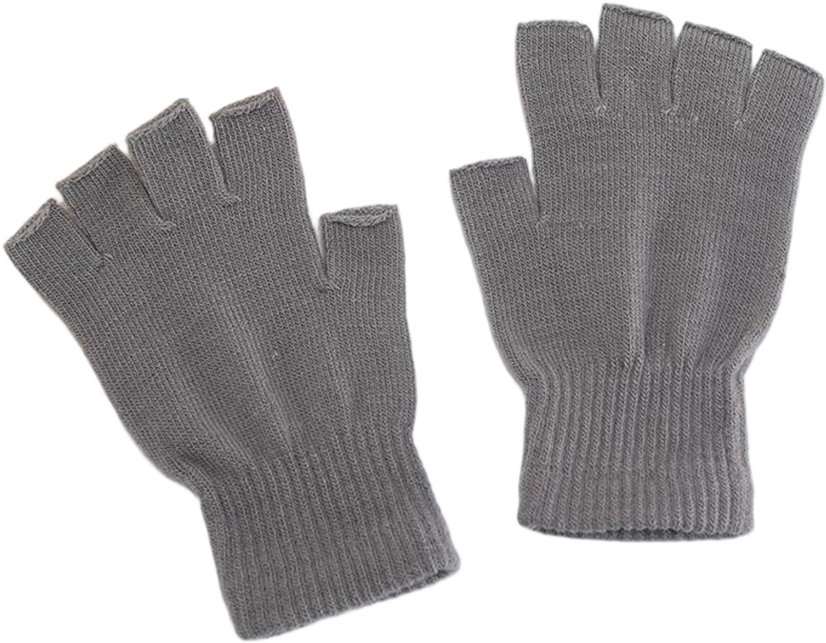 Go Go Gadget - Vingerloze handschoenen - Kort - One Size - 1 paar - Grijs