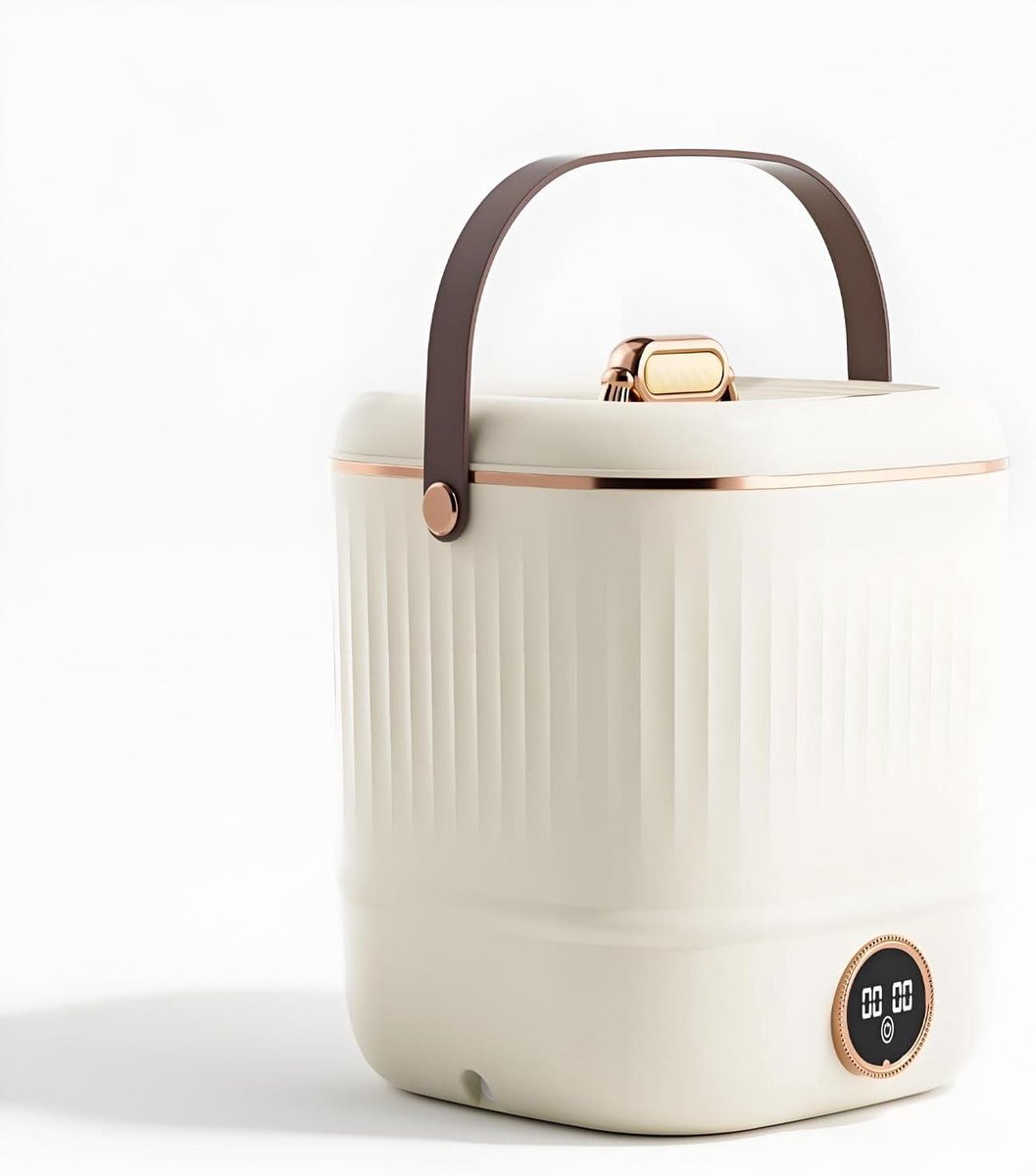 Draagbare Mini Wasmachine Compacte Wasunit Kleine Wasjes Doen Met Droogfunctie 7 Liter Wit