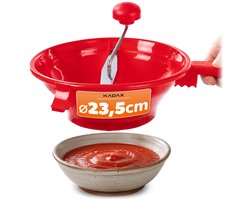 KADAX pureermolen Ø 23,5 cm, handmatige groentemolen van kunststof, keukenzeef voor het pureren van fruit en groenten, pureerzeef voor sauzen, puree en babyvoeding
