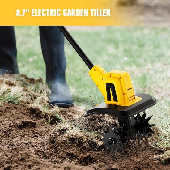 Draadloze Tuinfrees - Elektrische Grondkweker - Tuin Onderhouden - Werkt met 20V Batterij - 22 cm Werkbreedte - Niet gespecificeerd — afbeelding 2