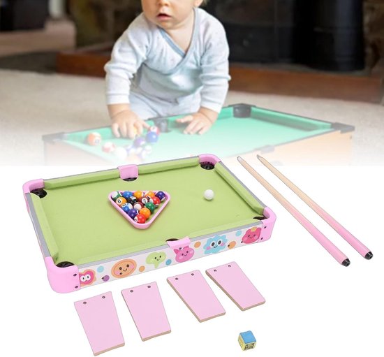 Kinderbiljarttafel - Mini pooltafel - Familie spel - Compact en draagbaar - 51x32cm - Niet gespecificeerd — afbeelding 4