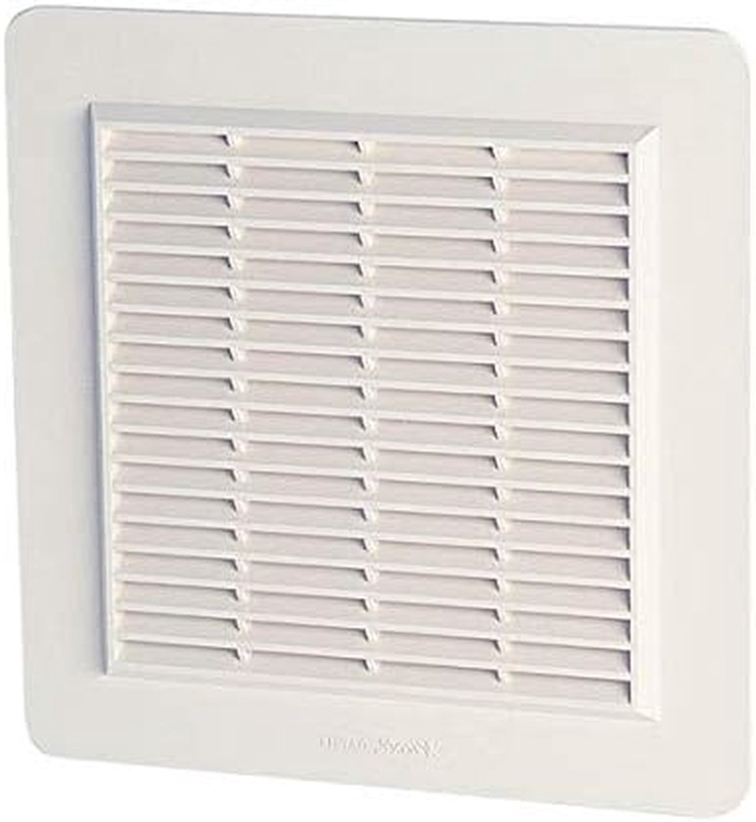 Ventilatierooster met Muggennet - Gevelrooster Vierkant - Ventilatie Creëren - Versterkt Polystyreen - 246 x 246 mm - Wit