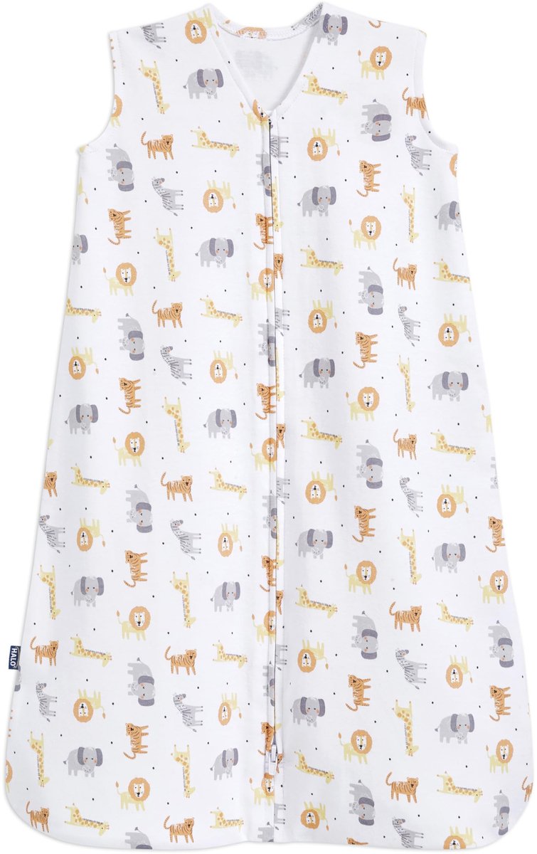 SnelShoppen - HALO Babyslaapzak 0,5 TOG SleepSack | 100% Katoen | Jungle-Slaapzak voor Pasgeboren Babys | Unisex voor Jongens en Meisjes 0-6 Maanden |