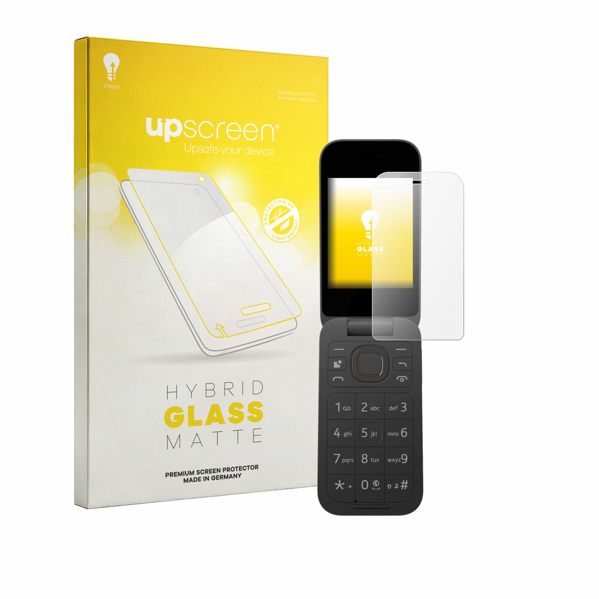 upscreen - Screenprotector voor HMD 2660 Flip 4G - Folie Beschermfolie Beschermglas matte