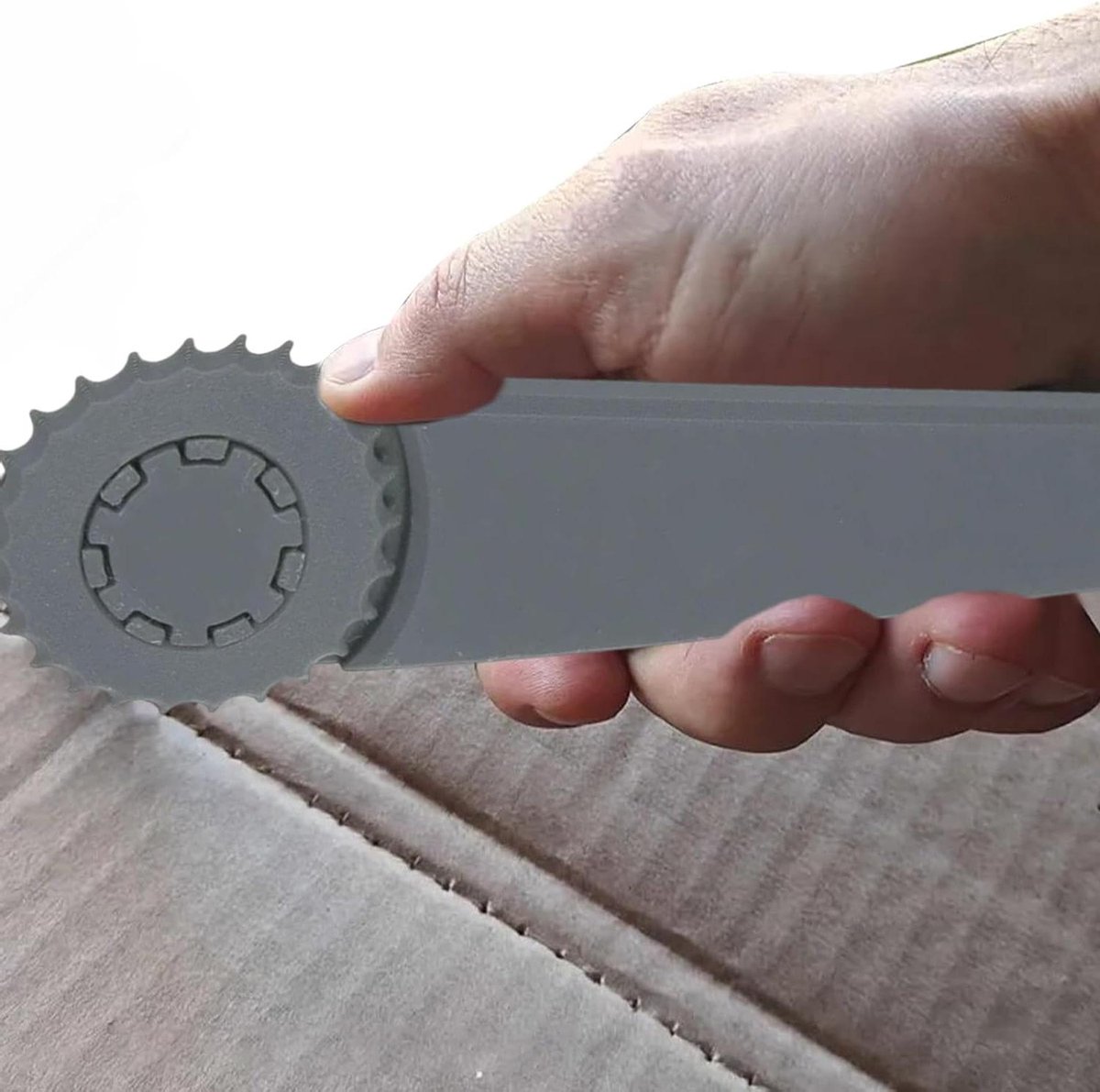 Kartonnen Doos Resizer - Verpakking Tool - Dozen Verkleinen - Handheld Scoring - 15.1 x 10.1 x 1 cm - Grijs