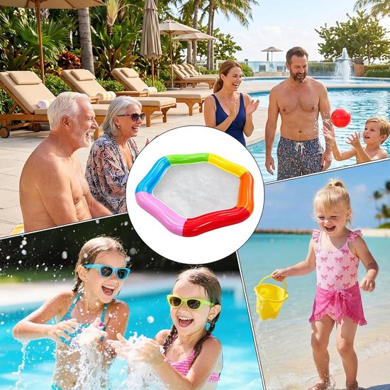 Zwembad Lounge Ligstoel - Drijvende Water Stoel - Ontspannen op Water - Lekvrij Dik PVC - 2 Persoons - Kleurrijk — afbeelding 4