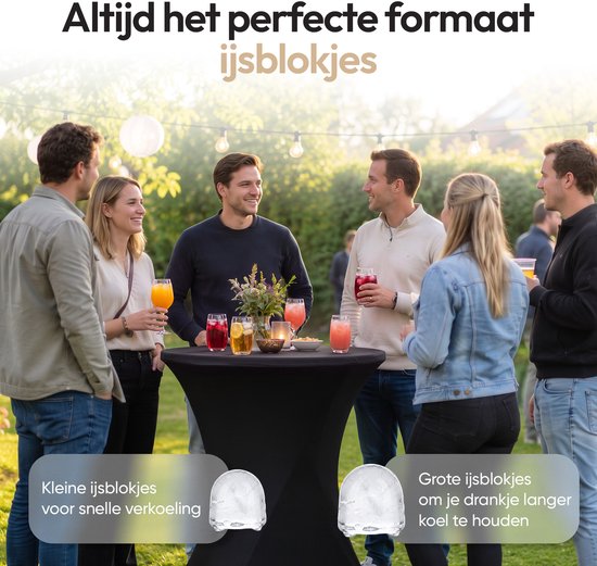 Aviro Ijsblokjesmachine XL - 2L - Met IJsschep - IJsblokjesmaker - 16KG / 24U - Zelfreinigingsfunctie - Zwart van Aviro — afbeelding 5