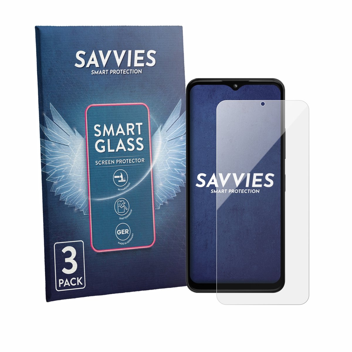 3 Stuks Savvies Screenprotector - geschikt voor HMD Arc - beschermfolie glas transparant