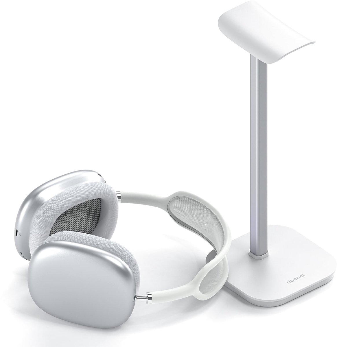 SnelShoppen - Headsethouder voor Bluetooth-hoofdtelefoons, Universele Hoofdtelefoonstandaard met Verzwaarde Basis en Aluminium Buis, Gaming Hoofdtelef