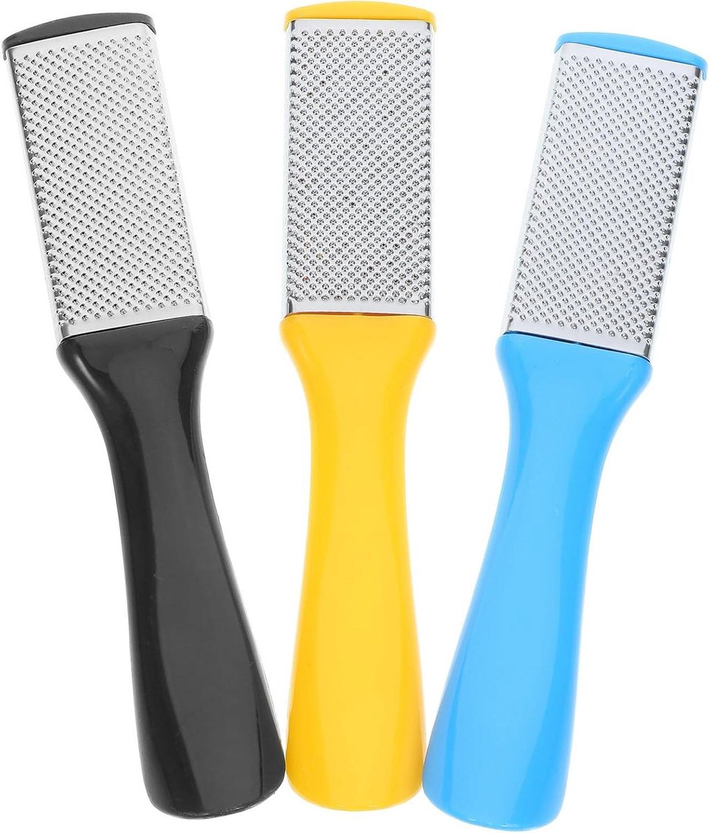 Voetvijl Set - Eeltverwijderaar Pedicure Tool - Voetverzorging Thuis - Dubbelzijdig Roestvrij Staal - 17 cm - Diverse Kleuren