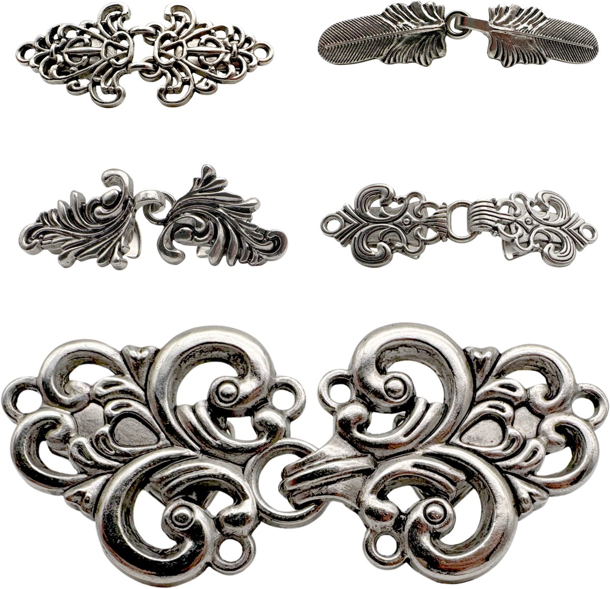 Purepeak Sjaalclip Set 5 Stuks - Sjaalklem - Vestsluiting